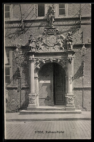 Stade rathaus portal - stade,, rathaus-portal