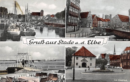 Stade mehrbildkarte gl1958 - stade,