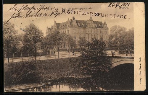 Ansichtskarte stade kgl - ansichtskarte, stade,
