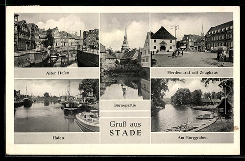Stade alter hafen am - hafen,,
