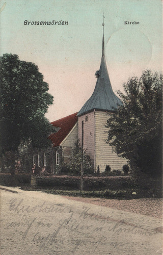 Grossenwörden kirche - ak,