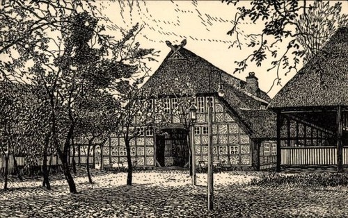 Künstler stade in - ak,