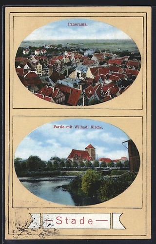 Ansichtskarte stade partie - ansichtskarte,